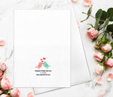 Valentine's Day Card - Watercolor Love Birds Card for Boyfriend Girlfriend Couple Engagement Wedding Cute Valentines Day Greeting Card