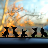 Playful Miniature dog Stickers - Set of 9 Tiny Chihuahua Decals for Car Mirrors, Laptops, Windows | Adorable Small Puppy Sticker Collection