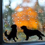 Playful Miniature Dog Stickers - Set of 8 Tiny Dog Decals for Car Mirrors, Laptops, Windows | Adorable Small Golden Retriever Sticker Set