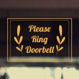 Custom Please Ring the Bell Decal Sticker Window Wall White Decal, Business Signs Sticker, Store Window Decal, Ring Bell Sign Doorbell Decal