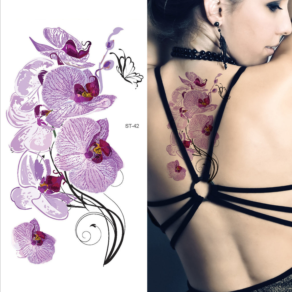 Supperb® Temporary Tattoos - Violet Orchids