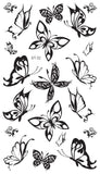 Supperb® Temporary Tattoos - Small Black Butterflies