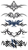 Supperb® Temporary Tattoos Art Sticker - Tribal Swirls Temporary Tattoo St-26