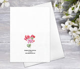 Supperb Fine Art Greeting Card - Wildflower Floral Flower Hydrangea Valentine's Watercolor Card