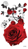 Supperb® Temporary Tattoos - Red Roses