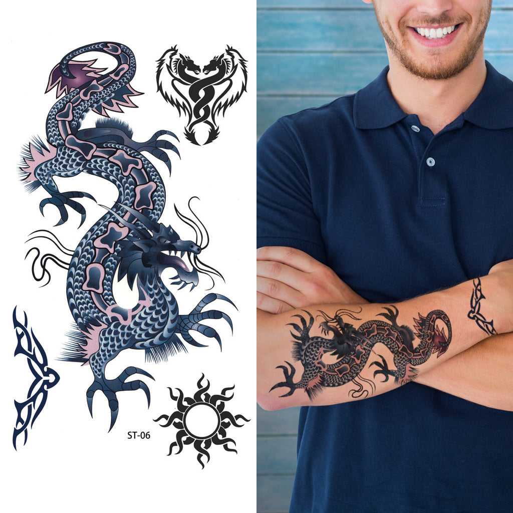 Supperb® Temporary Tattoos - Blue Dragon Temporary Tattoo