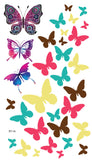 Supperb Temporary Tattoos - Colorful Butterflies, Christmas Temporary Tattoo