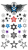 Supperb® Temporary Tattoos - Star Assortment Tattoos