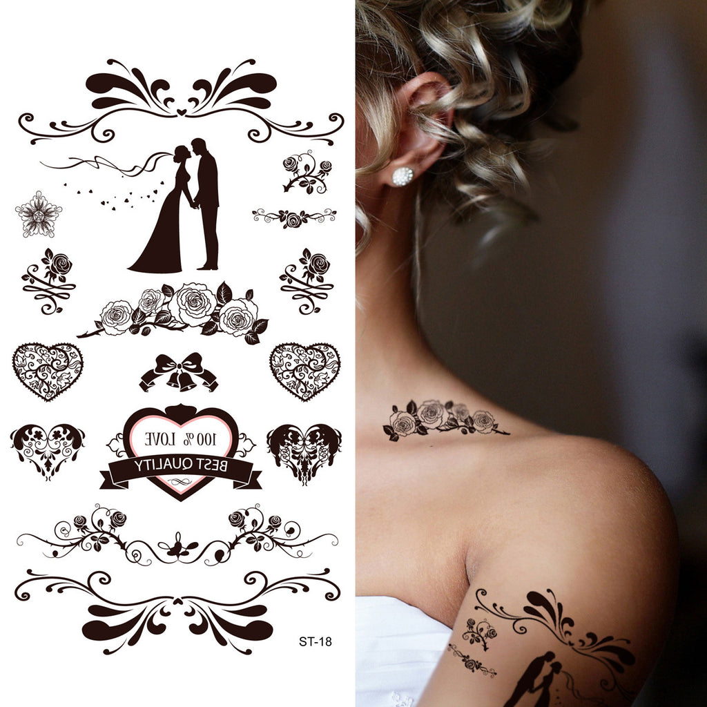 Supperb® Temporary Tattoos - 100% Love