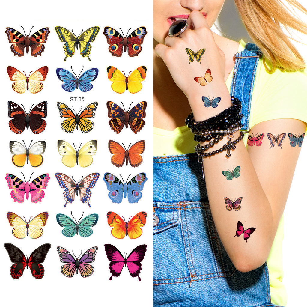 Supperb® Temporary Tattoos - 21 Butterflies