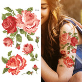 Supperb Mix Flower Temporary Tattoos Ii / 6-pack