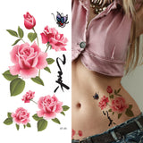 Supperb® 6-pack Large Flower Floral Painting Temporary Tattoos