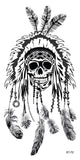 Supperb® Temporary Tattoos - Indians Skull