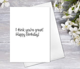 Supperb Personalized Greeting Card - Birthday Cake Card Custom Birthday Card Add Name Personalize Color Happy Birthday Greeting Card