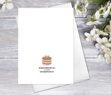 Supperb Personalized Greeting Card - Birthday Cake Card Custom Birthday Card Add Name Personalize Color Happy Birthday Greeting Card