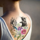 Supperb Large Temporary Tattoos - Summer Flower Girl