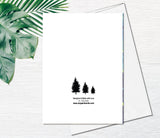 Tree Greeting Card Fine Art Card Friendship Big Trees Forest Happy Birthday Boy Father BDAY Card