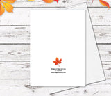 Supperb Thanksgiving Cards Set of 4 - Trees With Brilliant Fall Color Thanksgiving Card Thanksgiving Gift Handmade Greeting Card (Set of 4)