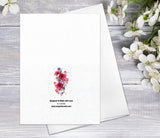 Supperb Fine Art Greeting Card - Floral Fine Art Folded Note Cards with Envelopes Floral Blank WatercolourCard Flower Greeting Cards