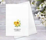 Floral Flower Sunflower bouquet Watercolour Card Flower Greeting Cards Sunflowes Anniversary Mother's day Get Well Soon Blank Greeting Card