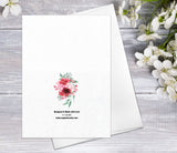 Sweet Peony Blossoms Cards w/ Envelopes Floral Blank Watercolour Card Peony Flower Greeting Cards Anniversary Mother's day Greeting Cards