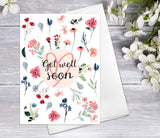 Sweet Wildflower Blossoms Cards  Floral Blank Watercolour Card Daisy Flower Greeting Cards Wild Flowers Get Well Soon Hope Greeting Cards