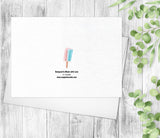 Custom Rainbow Icecream Keep Calm and Carry On Again Thank You Thinking Of You Card Friendship Note Card Personalized Card Digital Download