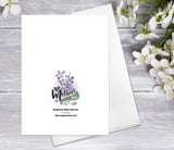 Happy Mother's Day Flower Spring Watercolour Card Purple Floral Greeting Cards for Mom Mother's Day Yellow Floral Watercolor Greeting Card